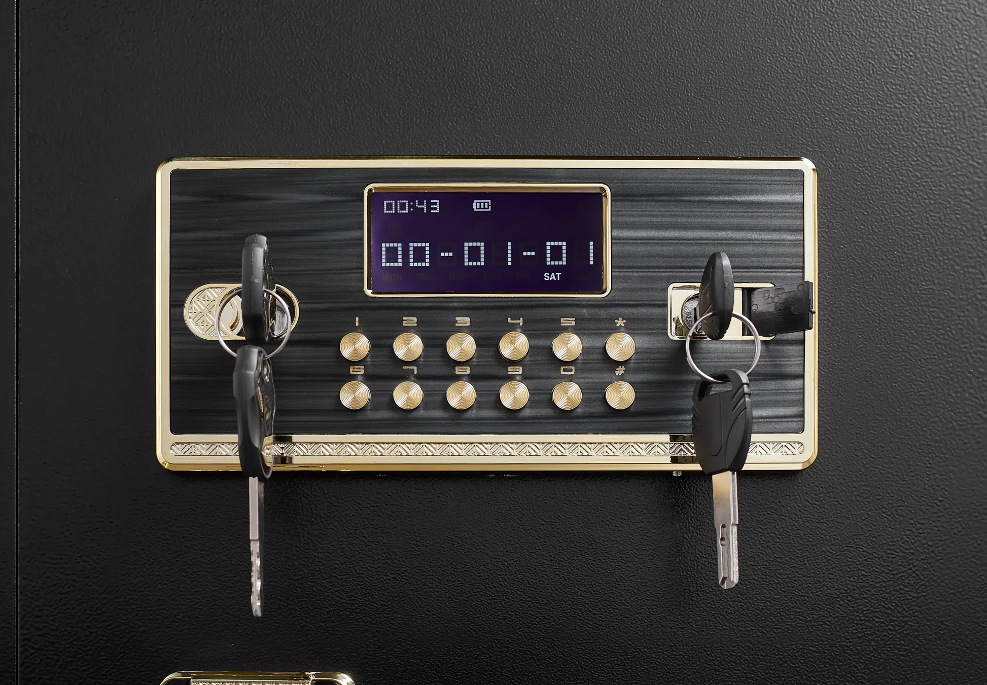 Security Electronic Steel Home Safe, Anti-Theft Digital Security Lock Box With Smart Alert System, Removable Shelf, Mute Function, Personal Document Safes For Money Jewelry - THE MILE MAKER DRIVER SHOP