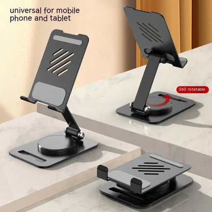 360 Degrees Rotate Metal Desk Mobile Phone Holder Stand For Phone Pad Adjustable Desktop Tablet Holderl Table Cell Phone Stand - THE MILE MAKER DRIVER SHOP
