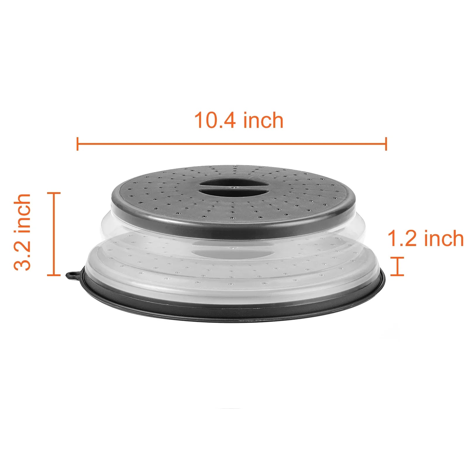 VEVOR 2PCS Microwave Splatter Covers 10.4Collapsible Microwave Food Lid - THE MILE MAKER DRIVER SHOP