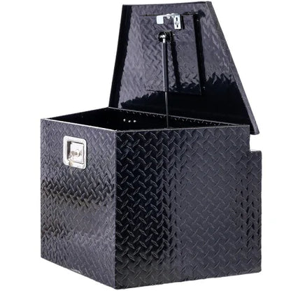 29inch Aluminum Tool Box,heavy Duty Truck Bed Tool Box,outdoor Trailer Pickup Storage Tool Box,RV Storage Organizer,underbody Box W Lock Keys,black 29x16.5x18.5inch - THE MILE MAKER DRIVER SHOP
