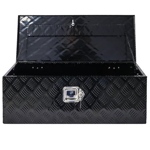 30inch Aluminum Tool Box,heavy Duty Truck Bed Tool Box,outdoor Trailer Pickup Storage Tool Box,RV Storage Organizer,underbody Box W Lock Keys,black - THE MILE MAKER DRIVER SHOP