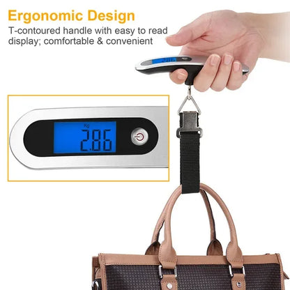 Portable Digital Luggage Scale 50kg 10g LCD Hanging Luggage Scale Electronic Digital Weight Scale For Travel Household - THE MILE MAKER DRIVER SHOP