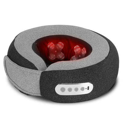 1Pc 2 In 1 Neck Massager Pillow With Heat Electric Memory Foam Travel Pillow Shiatsu Neck Massager With 3 Speeds Timer For Home Office Travel - THE MILE MAKER DRIVER SHOP