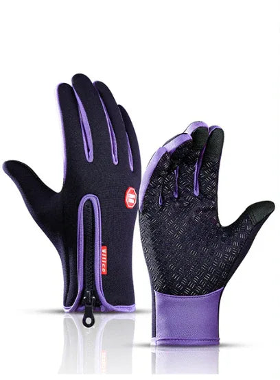 Winter Gloves Touch Screen Riding Motorcycle Sliding Waterproof Sports Gloves With Fleece - THE MILE MAKER DRIVER SHOP