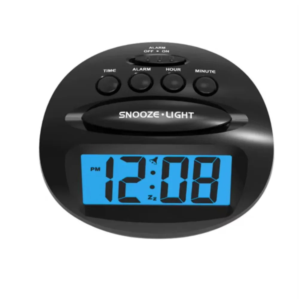 Bedroom Nap With LCD Backlit Clock, Small Travel Clock, Battery Alarm Clock - THE MILE MAKER DRIVER SHOP