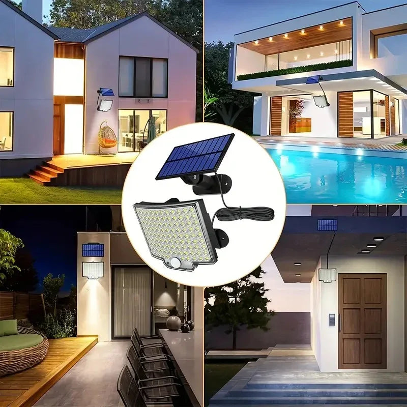 2PCS Solar Lights Outdooor 4 Modes 106LED Solar Security Lights Waterproof Solar Motion Light - THE MILE MAKER DRIVER SHOP