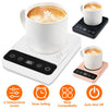 3 Colors Options -- 1Pc Desktop Electric Mug Warmer Auto Shut Off Timer Setting 6 Temperature Levels Cup Warmer For Milk Tea Cup Heating Plate - THE MILE MAKER DRIVER SHOP