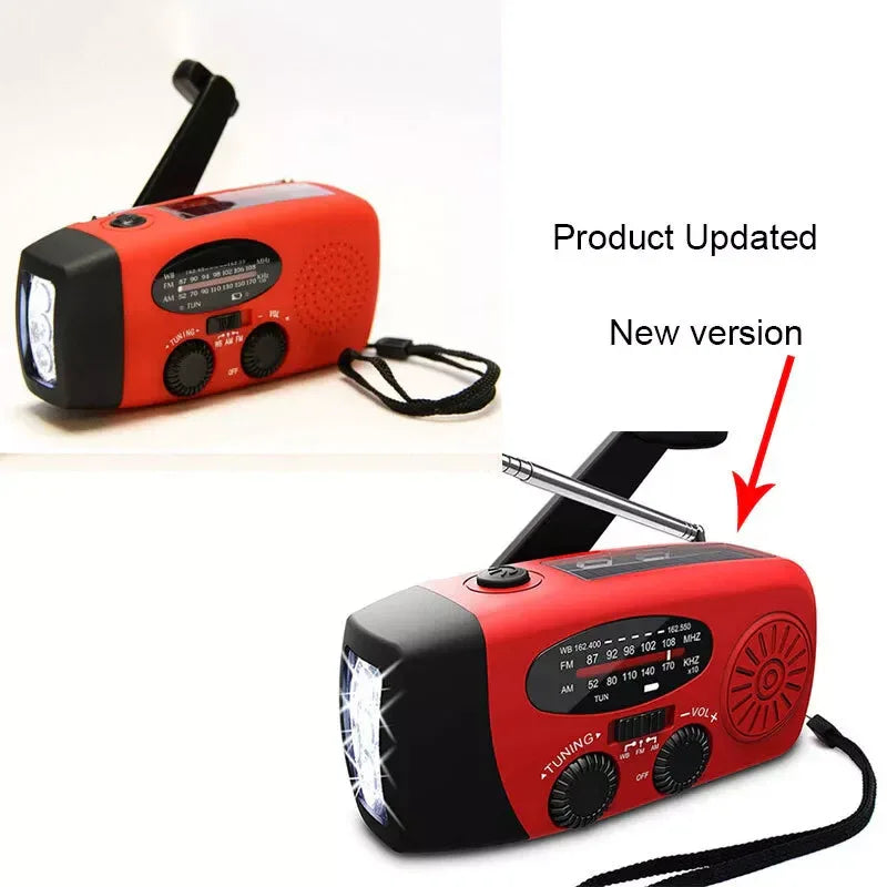 Emergency Radio Crank Solar Hand Weather Power Bank Charger Light - THE MILE MAKER DRIVER SHOP