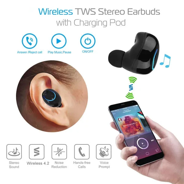 Wireless TWS Stereo Earbuds Earphones Headphone Headset - THE MILE MAKER DRIVER SHOP