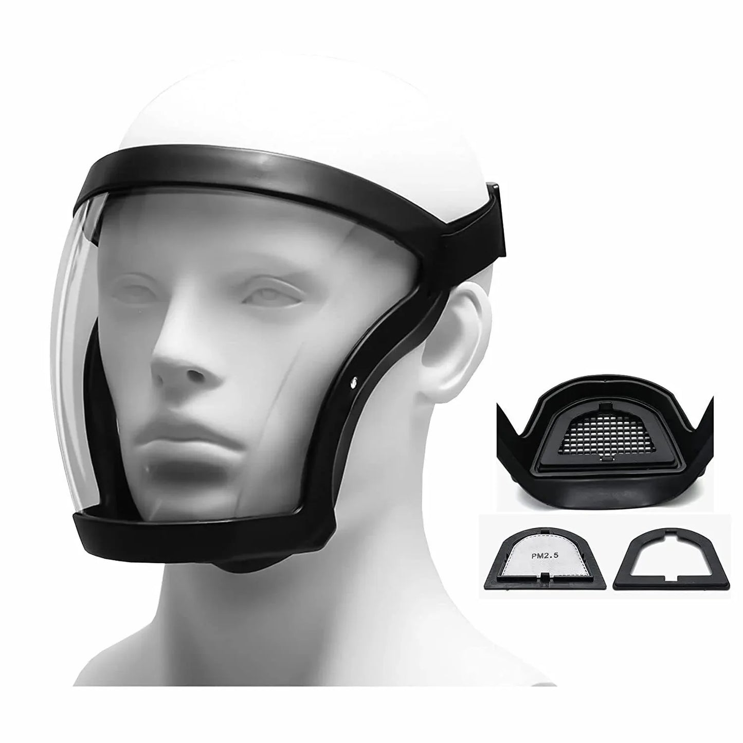 Full Face Anti-fog Clear Mask Reusable Super Protective Transparent Safety Cover - THE MILE MAKER DRIVER SHOP