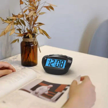 Bedroom Nap With LCD Backlit Clock, Small Travel Clock, Battery Alarm Clock - THE MILE MAKER DRIVER SHOP