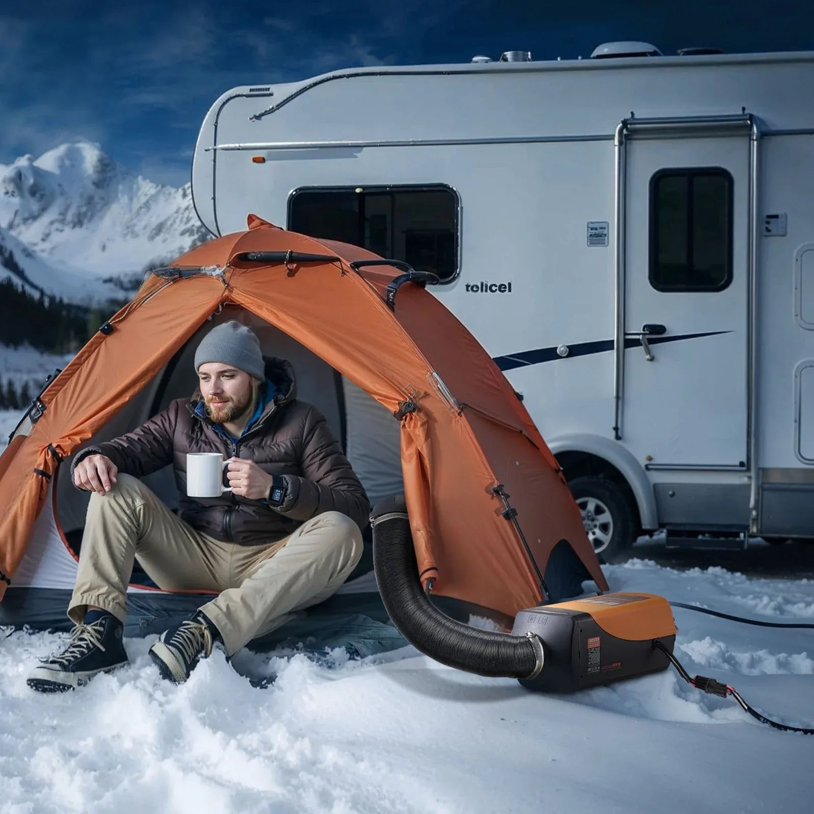 Air Heater Parking Heater 8 KW DC 12-24 V 10L Fuel Tank - THE MILE MAKER DRIVER SHOP