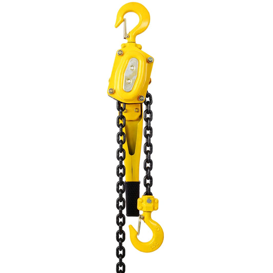 Lever Chain Hoist 1 1 2 Ton 3300LBS Capacity 10 FT Chain Come Along With Heavy Duty Hooks Ratchet Lever Chain Block Hoist Lift Puller - THE MILE MAKER DRIVER SHOP