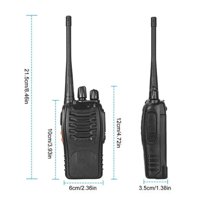 2 X Baofeng BF-888S Walkie Talkies Two Way Radio UHF 16CH 400-470MHZ Long Range - THE MILE MAKER DRIVER SHOP