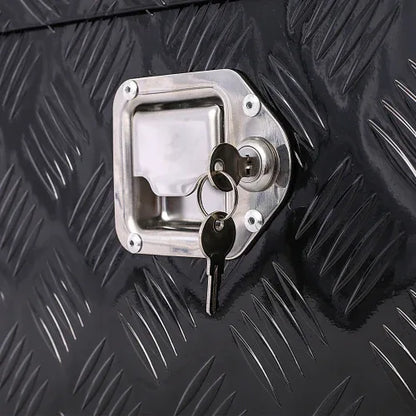 30inch Aluminum Tool Box,heavy Duty Truck Bed Tool Box,outdoor Trailer Pickup Storage Tool Box,RV Storage Organizer,underbody Box W Lock Keys,black - THE MILE MAKER DRIVER SHOP