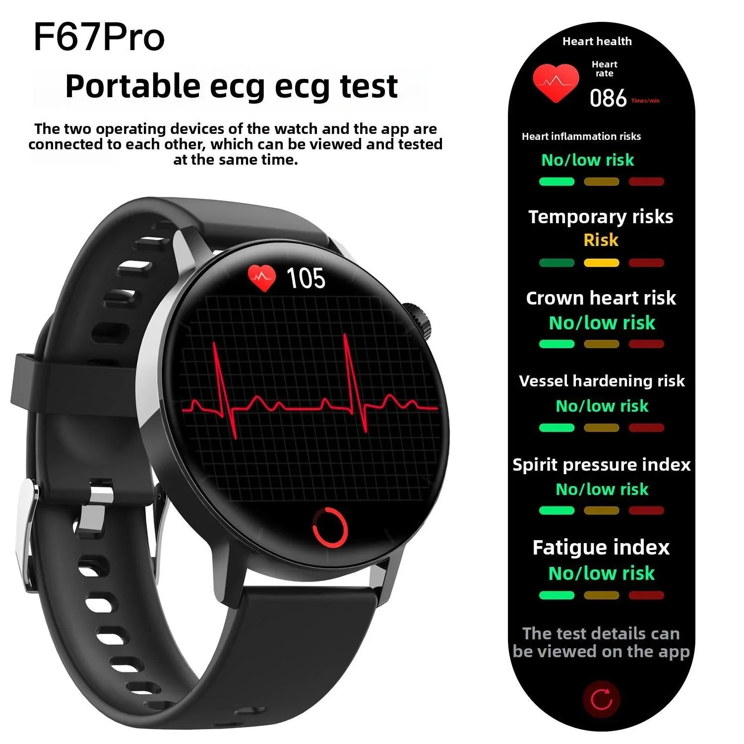 Smart Watch Non-Invasive Blood Glucose Body Temperature Blood Pressure Blood Oxygen Automatic Measurement ECG Ppg Blood Lipid Health Manager - THE MILE MAKER DRIVER SHOP