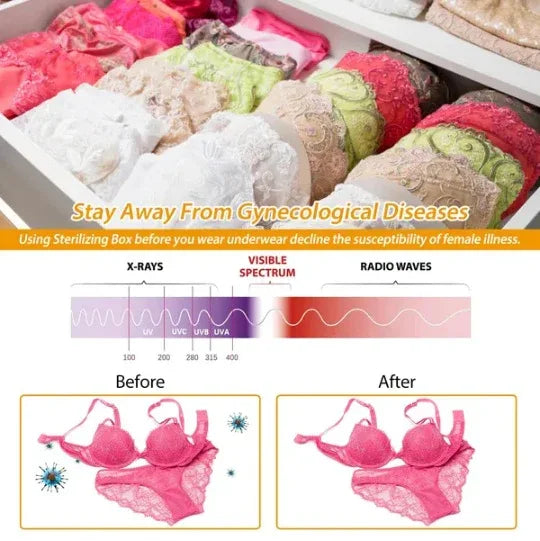 UV Disinfection Bag, Portable LED UV Sanitizer Box USB-Powered Travel UV Cleaner Bag - THE MILE MAKER DRIVER SHOP