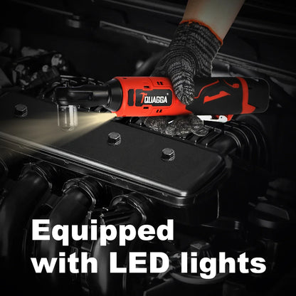 TQUAGGA 18V Cordless Electric Ratchet Wrench Set, Power Ratchet Wrench,Variable Speed With Batteries2,Torque 45ftlbs,Car Repair Tools, Power Tools,Hardware,Heavy Duty,Portable,Quick Charger - THE MILE MAKER DRIVER SHOP