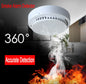 Smoke Detector Fire Gas Alarm Detector With Battery Photoelectric Sensor Alert Warning - THE MILE MAKER DRIVER SHOP