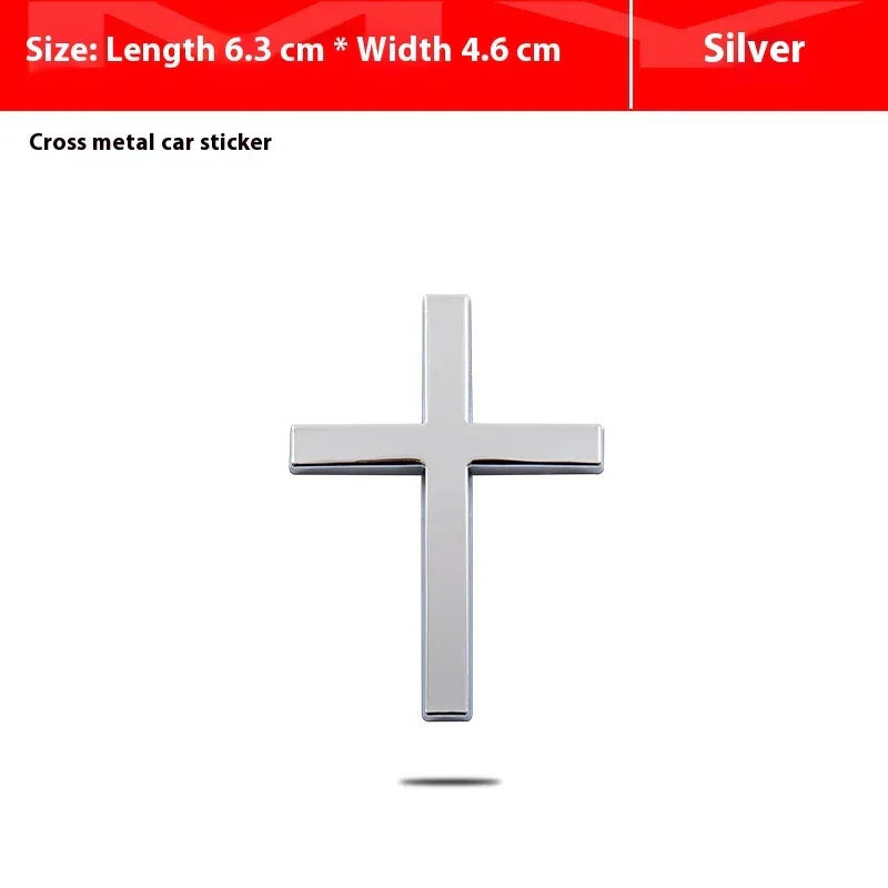 Car Metal Sticker 3D Cross Bumper Stickers - THE MILE MAKER DRIVER SHOP