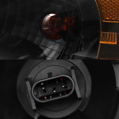 For 2008-2017 Freightliner Cascadia Black Headlights Headlamps Left,Right - THE MILE MAKER DRIVER SHOP