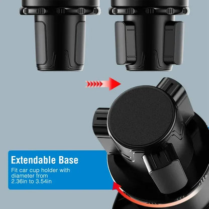 Car Cup Holder Tray 360° Rotating Car Bottle Holder Expander Adapter - THE MILE MAKER DRIVER SHOP