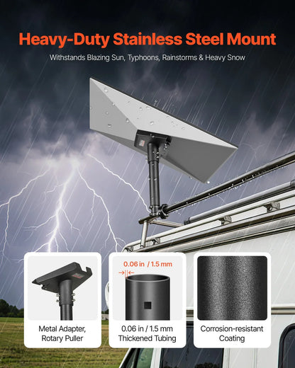 Starlink RV Ladder Mount 360°Adjustable Extra Short Starlink For Gen 3 - THE MILE MAKER DRIVER SHOP