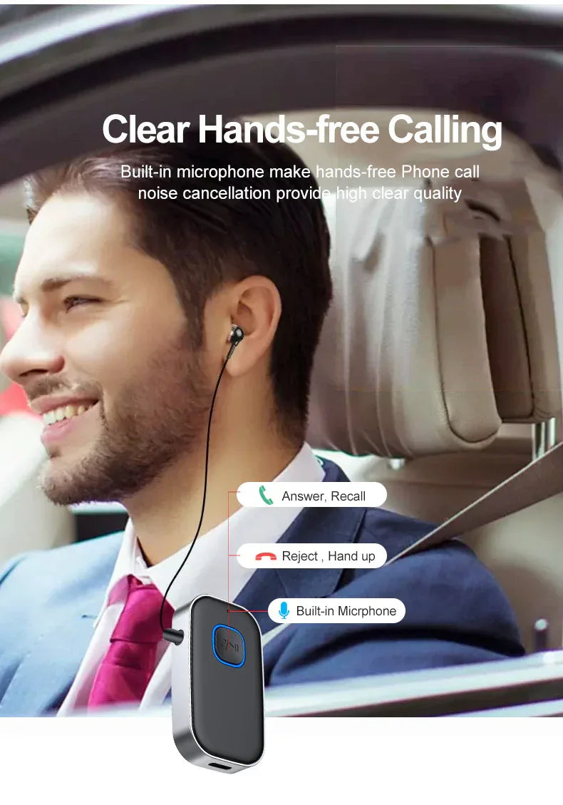 16h 2 In 1 Bluetooth Sound Receiver Car J22 - THE MILE MAKER DRIVER SHOP