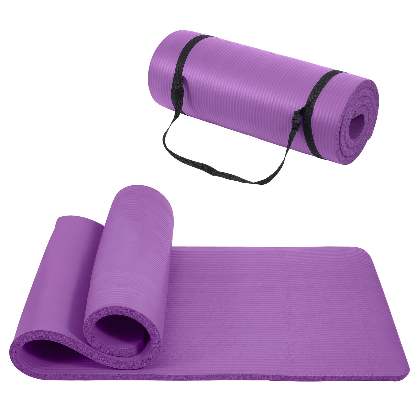 Only Supports Self Pickup Yoga Mat, One Inch Thickened High-density Practice Mat, Tear-resistant Practice Yoga Mat With Straps, Suitable For All Kinds Of Yoga Practice - THE MILE MAKER DRIVER SHOP