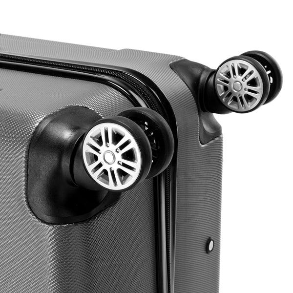 3-in-1 ABS Trolley Case 20 Inches, 24 Inches, 28 Inches Dark Gray - THE MILE MAKER DRIVER SHOP