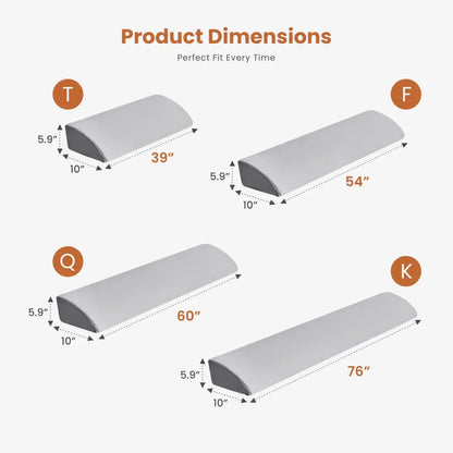 Bed Wedge Pillow With Headboard - High-density Foam Fills The Gap Between The Mattress And The Headboard - THE MILE MAKER DRIVER SHOP