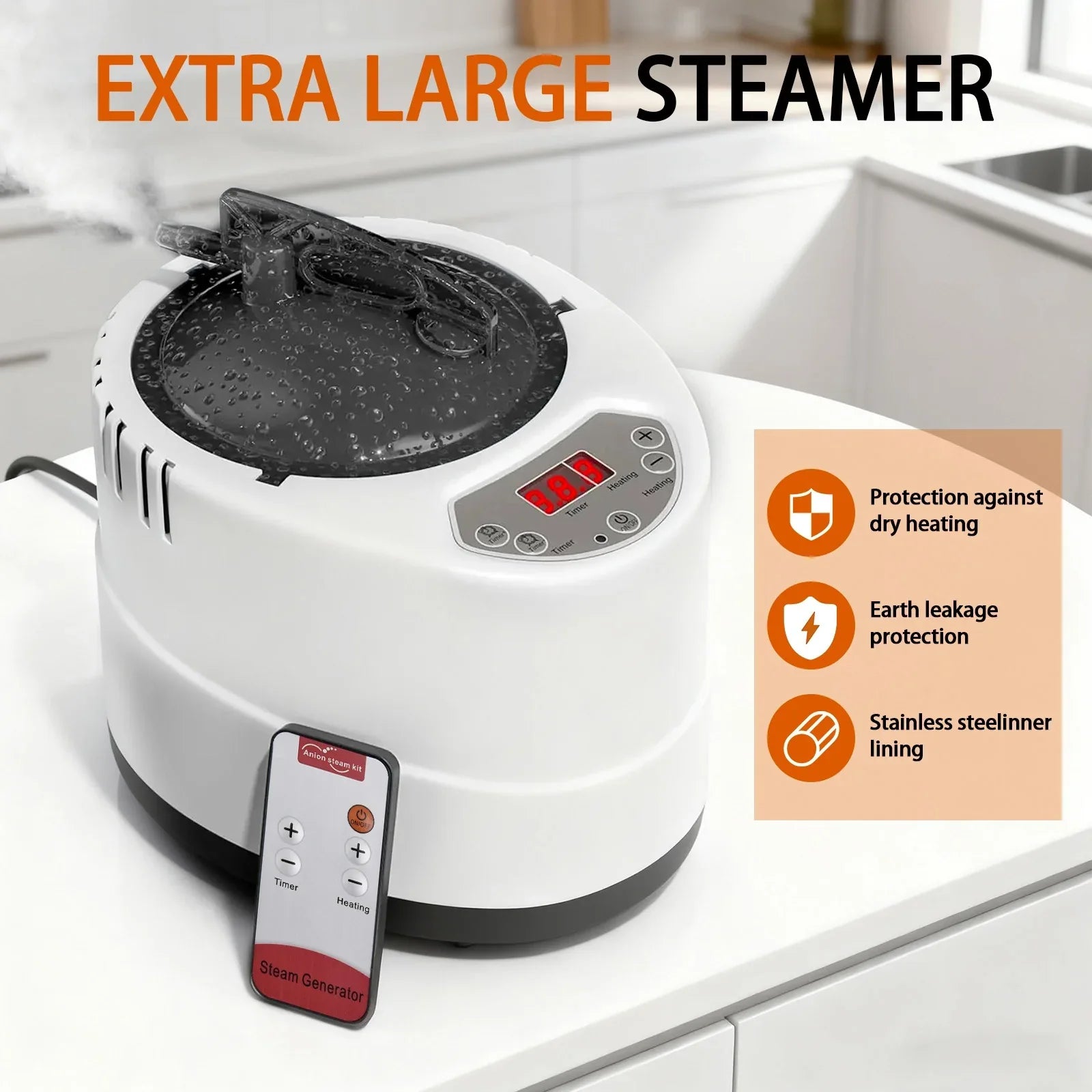 Portable Steam Sauna Tent, 9-layer Temperature, Remote Control, Folding Chair - THE MILE MAKER DRIVER SHOP