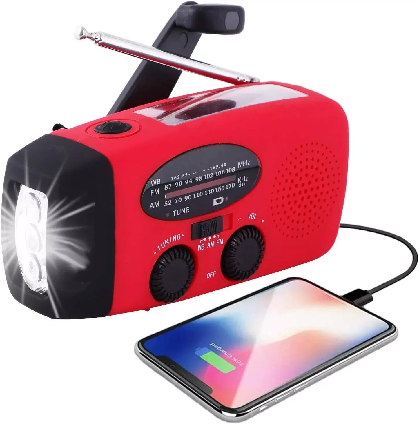 Emergency Radio Crank Solar Hand Weather Power Bank Charger Light - THE MILE MAKER DRIVER SHOP