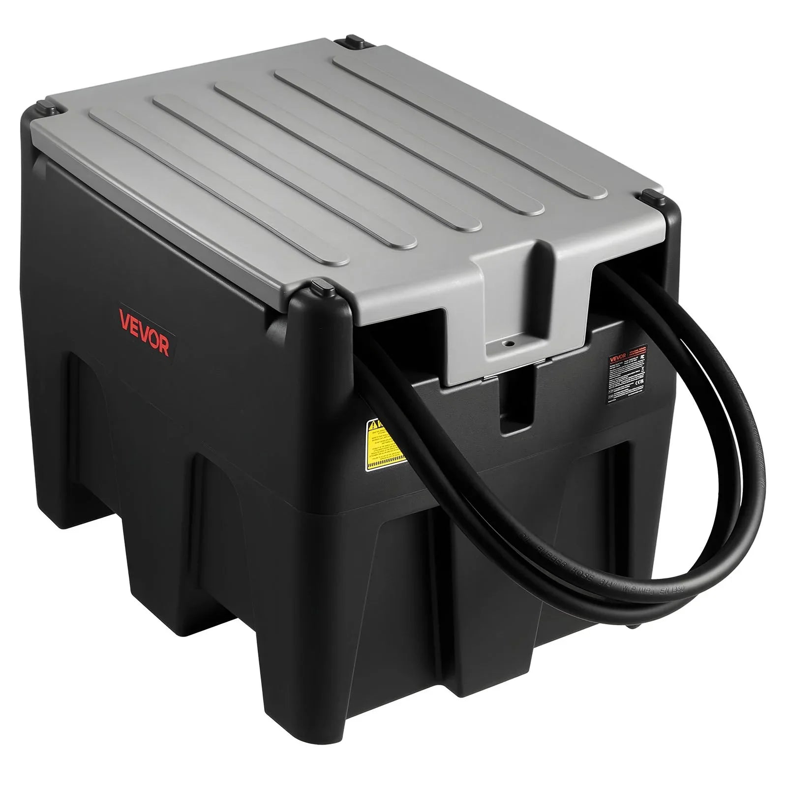 Portable Tank 58 Gal Fuel Tank With 12V Transfer 10 GPM Black - THE MILE MAKER DRIVER SHOP