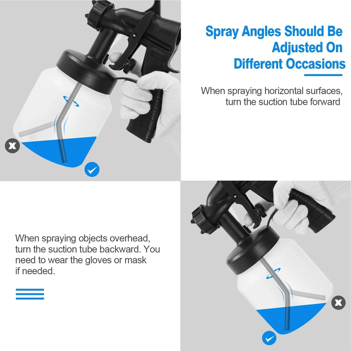 1Pc 800ML Paint Sprayer Painter 650W Oil Primer Water Paint Sprayer Machine - THE MILE MAKER DRIVER SHOP