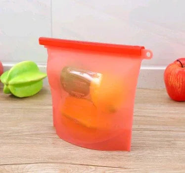Silicone fresh-keeping bag vacuum sealed bag food storage bag refrigerator food fruit storage bag - THE MILE MAKER DRIVER SHOP
