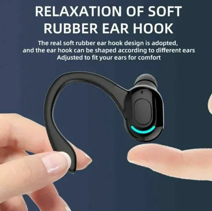 New Bluetooth 5.1 Headset Wireless Earbuds Earphones Stereo Headphones Ear Hook - THE MILE MAKER DRIVER SHOP