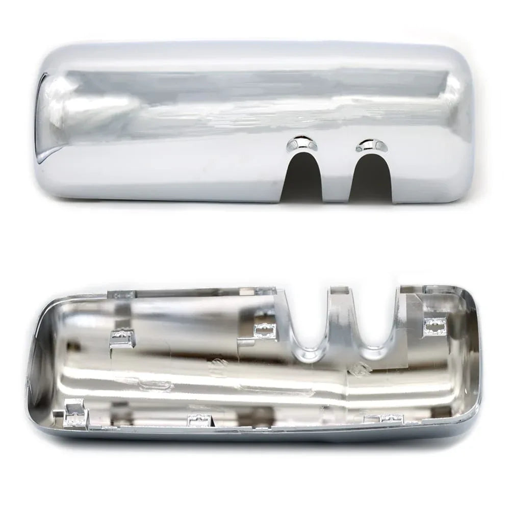 Chrome Door Mirror Covers Fit For Kenworth T680, A Pair Chrome Side Mirror Covers With Clips Fit For Kenworth T680 T880 W990 Driver Side And Passenger Side - THE MILE MAKER DRIVER SHOP