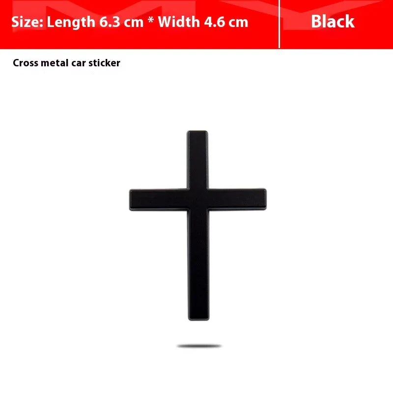 Car Metal Sticker 3D Cross Bumper Stickers - THE MILE MAKER DRIVER SHOP