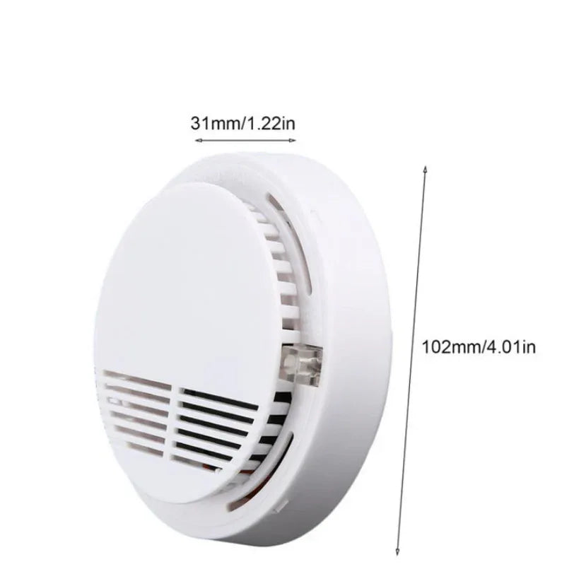 Smoke Detector Fire Gas Alarm Detector With Battery Photoelectric Sensor Alert Warning - THE MILE MAKER DRIVER SHOP