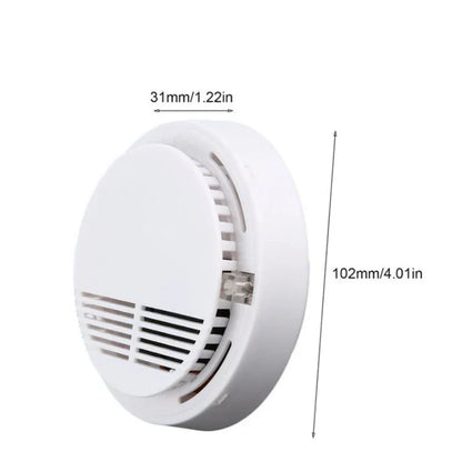 Smoke Detector Fire Gas Alarm Detector With Battery Photoelectric Sensor Alert Warning - THE MILE MAKER DRIVER SHOP