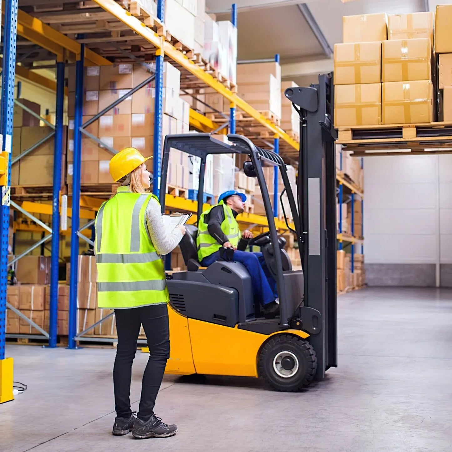 Safety Vest Reflective Yellow Work Vest With 10 Pockets For Men And Women - THE MILE MAKER DRIVER SHOP