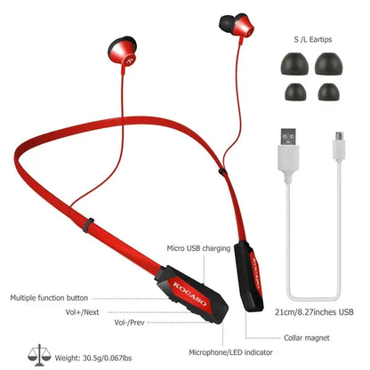 Wireless Neckband Headphones V4.2 Sweat-proof Sport Headsets Earbuds In-Ear Magnetic Neckbands Stereo Earphone - THE MILE MAKER DRIVER SHOP