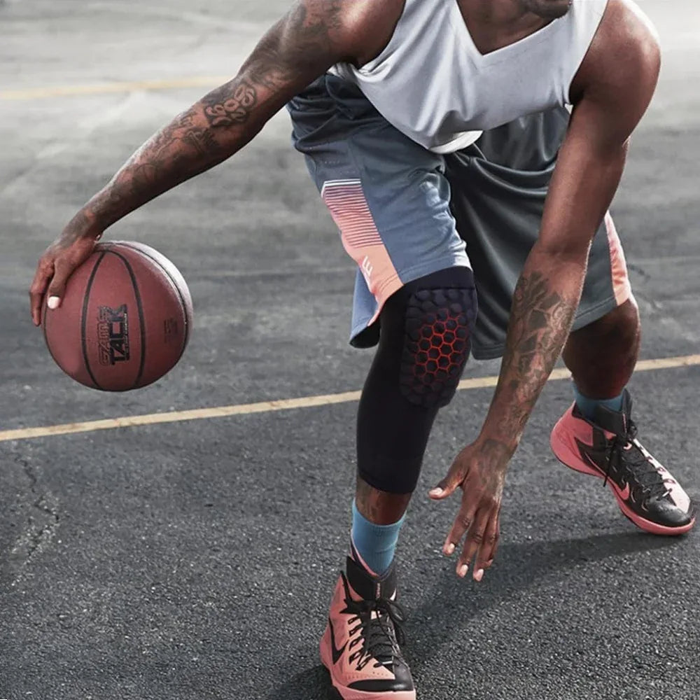 2 PC Compression Knee Pads Long Leg Sleeves Brace Knee Support Protection For Basketball, Football, Volleyball, Running, Cycling - THE MILE MAKER DRIVER SHOP