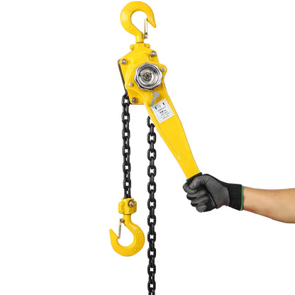 Lever Chain Hoist 1 1 2 Ton 3300LBS Capacity 10 FT Chain Come Along With Heavy Duty Hooks Ratchet Lever Chain Block Hoist Lift Puller - THE MILE MAKER DRIVER SHOP