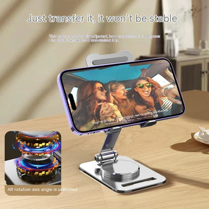 360 Degrees Rotate Metal Desk Mobile Phone Holder Stand For Phone Pad Adjustable Desktop Tablet Holderl Table Cell Phone Stand - THE MILE MAKER DRIVER SHOP