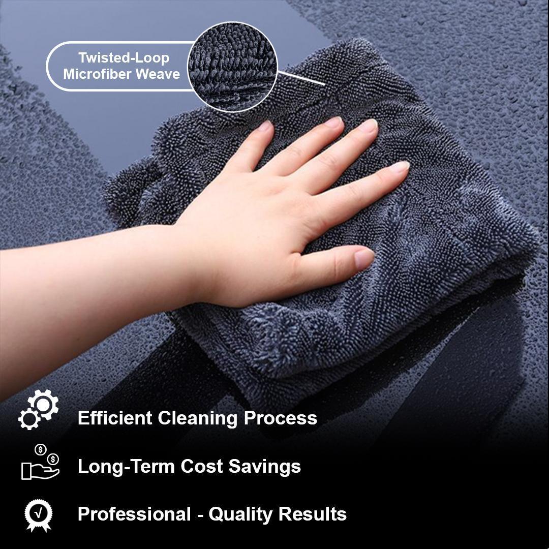 15x15in And 24x36in YISLU Drying Towel - Super Absorbent Car Drying Towel, Woven With Twisted Microfiber, 1300 GSM High Quality Microfiber 70 30 Mixed Twisted Microfiber - THE MILE MAKER DRIVER SHOP