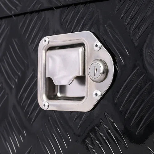 30inch Aluminum Tool Box,heavy Duty Truck Bed Tool Box,outdoor Trailer Pickup Storage Tool Box,RV Storage Organizer,underbody Box W Lock Keys,black - THE MILE MAKER DRIVER SHOP