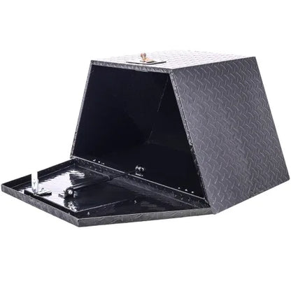 29inch Aluminum Tool Box,heavy Duty Truck Bed Tool Box,outdoor Trailer Pickup Storage Tool Box,RV Storage Organizer,underbody Box W Lock Keys,black 29x16.5x18.5inch - THE MILE MAKER DRIVER SHOP