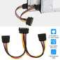 15 Pin Y Splitter Cable Adapter Male To Female Converter Cord For Hard Drive - THE MILE MAKER DRIVER SHOP